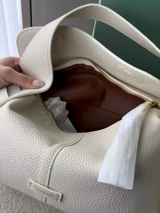 Songmont Drippy soft pebbled premium leather crossbody bag purse - Picture 2 of 8